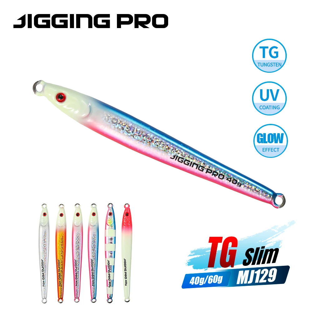 Jigging PRO Jig de Tungsteno Hundimiento Rápido UV Señuelo Agua Salada - imagen 2