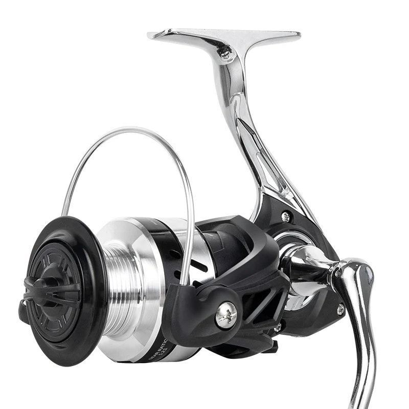 Carrete de pesca giratorio BILLINGS 1000-7000, carretes de pesca con carrete de Metal, arrastre máximo de 12KG, relación de engranaje 5,2: 1 para agua dulce y salada - imagen 3