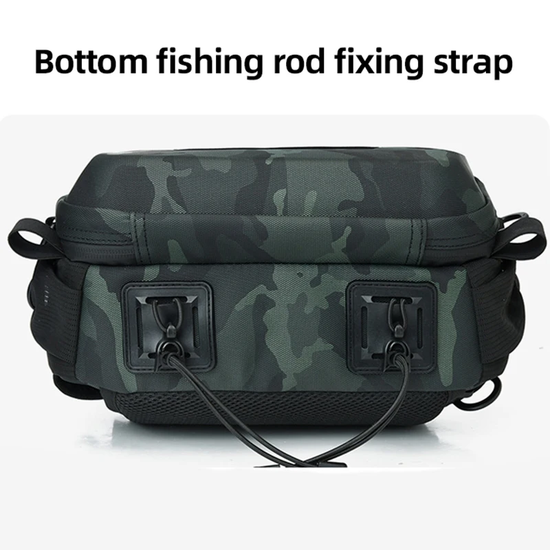 Bolsa de pecho de pesca, nueva bolsa de cintura multifuncional para señuelos, bolsa de un solo hombro para pesca al aire libre, bolsa cruzada de almacenamiento de aparejos de pesca - imagen 4