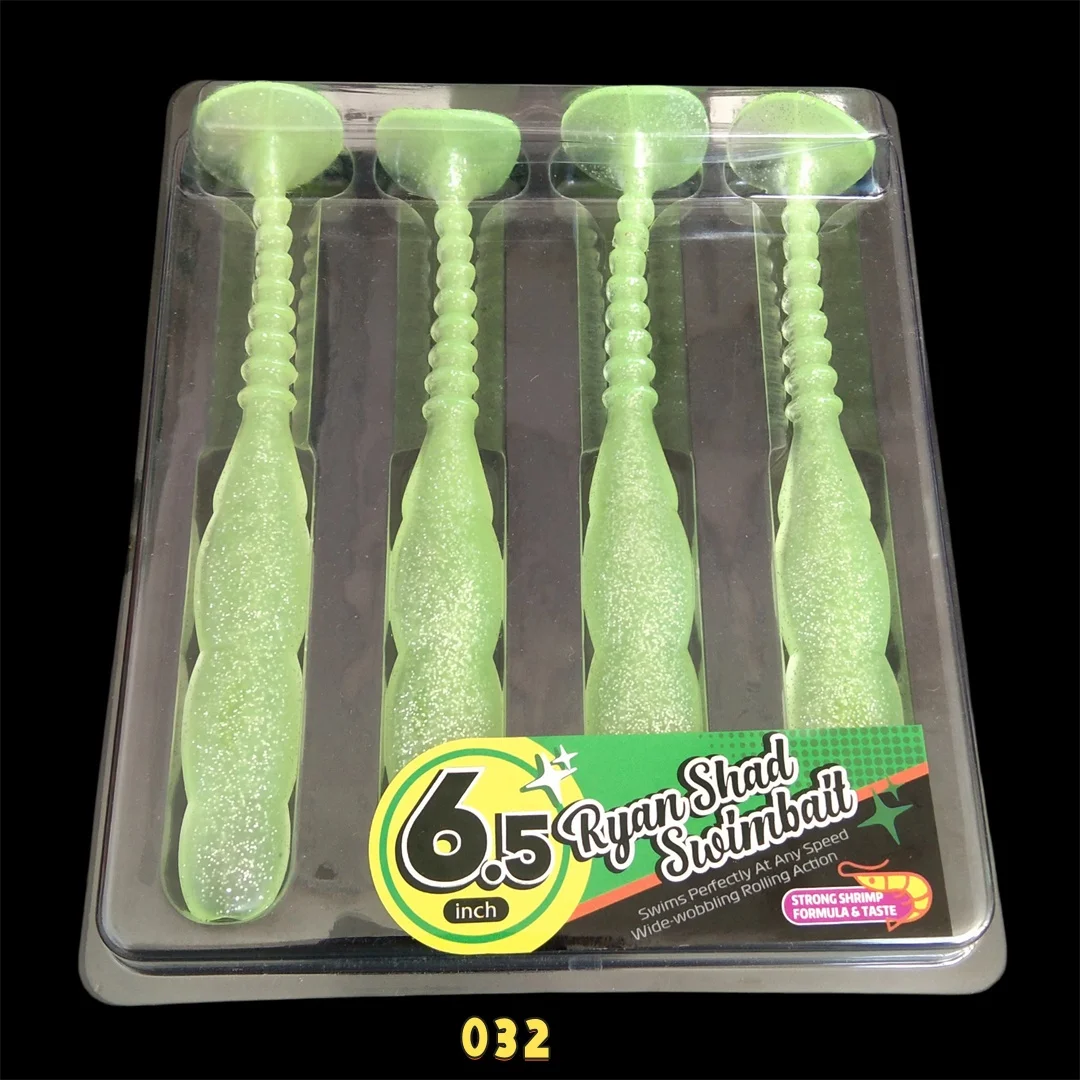 Noeby 4 Uds cebo suave 150mm 21g Shad Swimbait 6,5 "señuelo Artificial suave Wobblers Jig Head Minnow Bass Pike perca señuelo de pesca - imagen 5