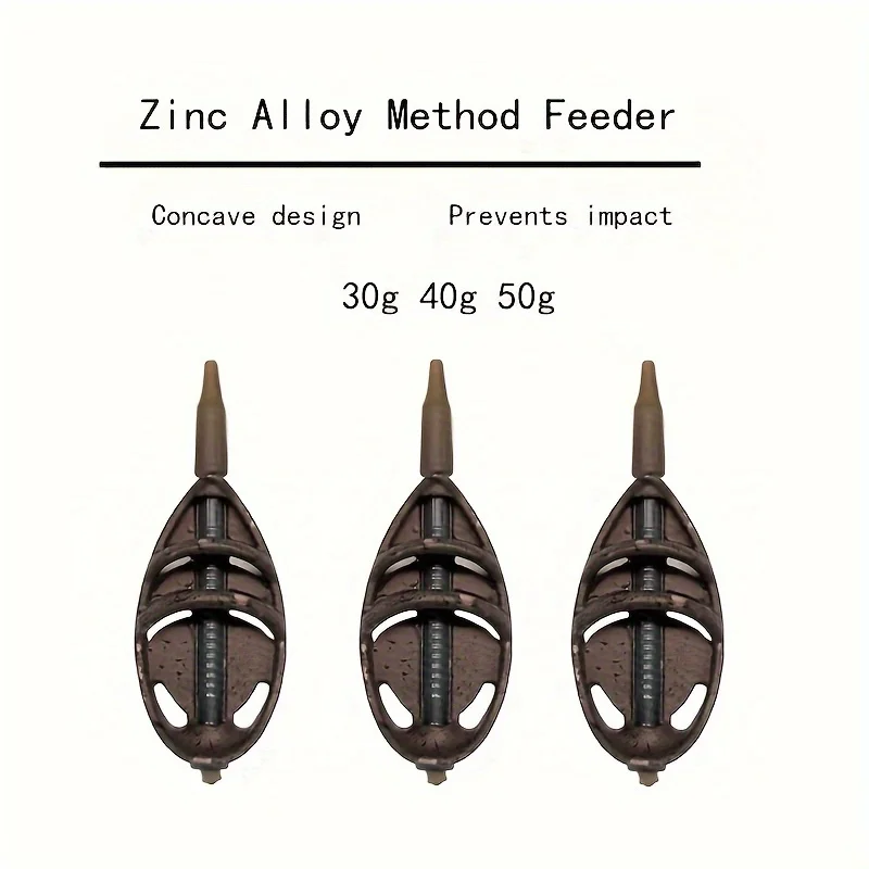 Kit Method Feeder en Línea – Aleación Zinc para Pesca de Carpa