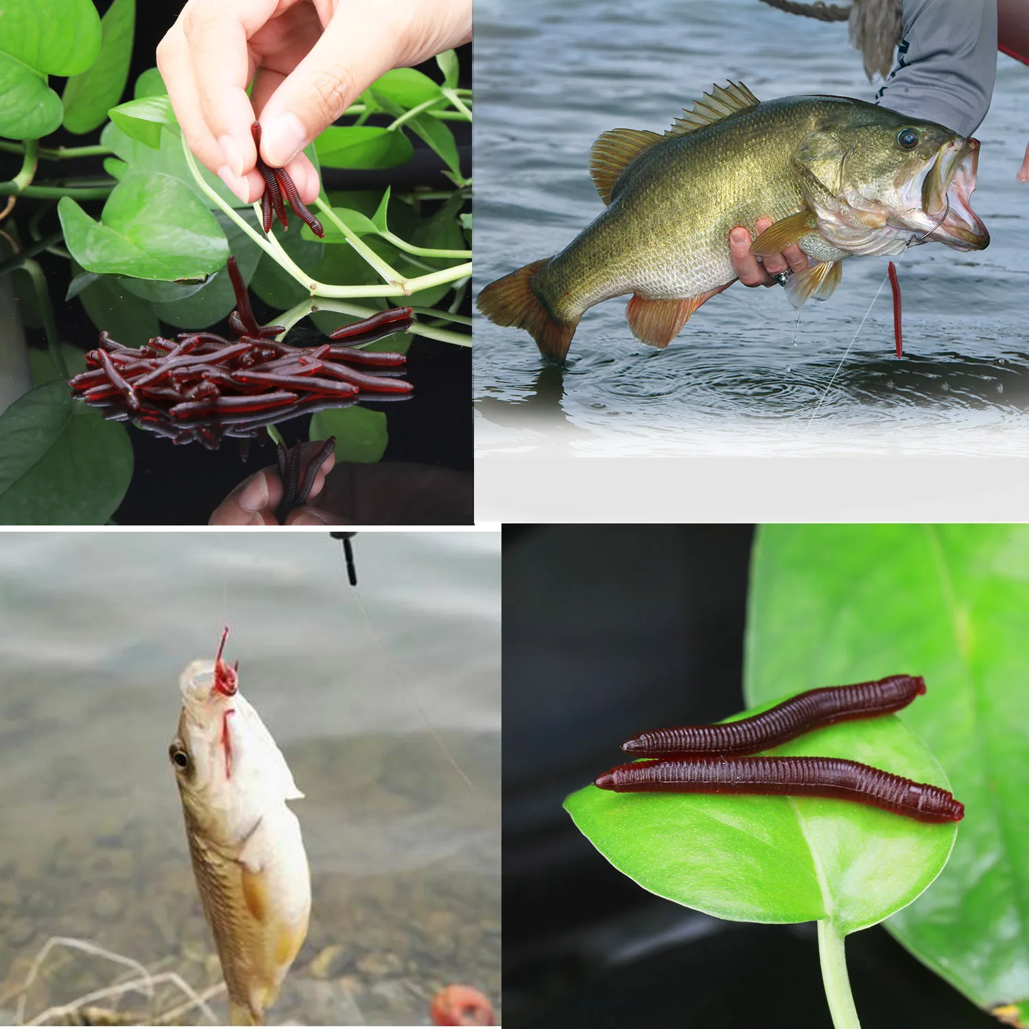 Sougayilang 50-200 Uds señuelo de pesca suave simulación gusano 4cm 0,3g señuelos artificiales realistas olor a pescado señuelo de lubina aparejos de pesca - imagen 3