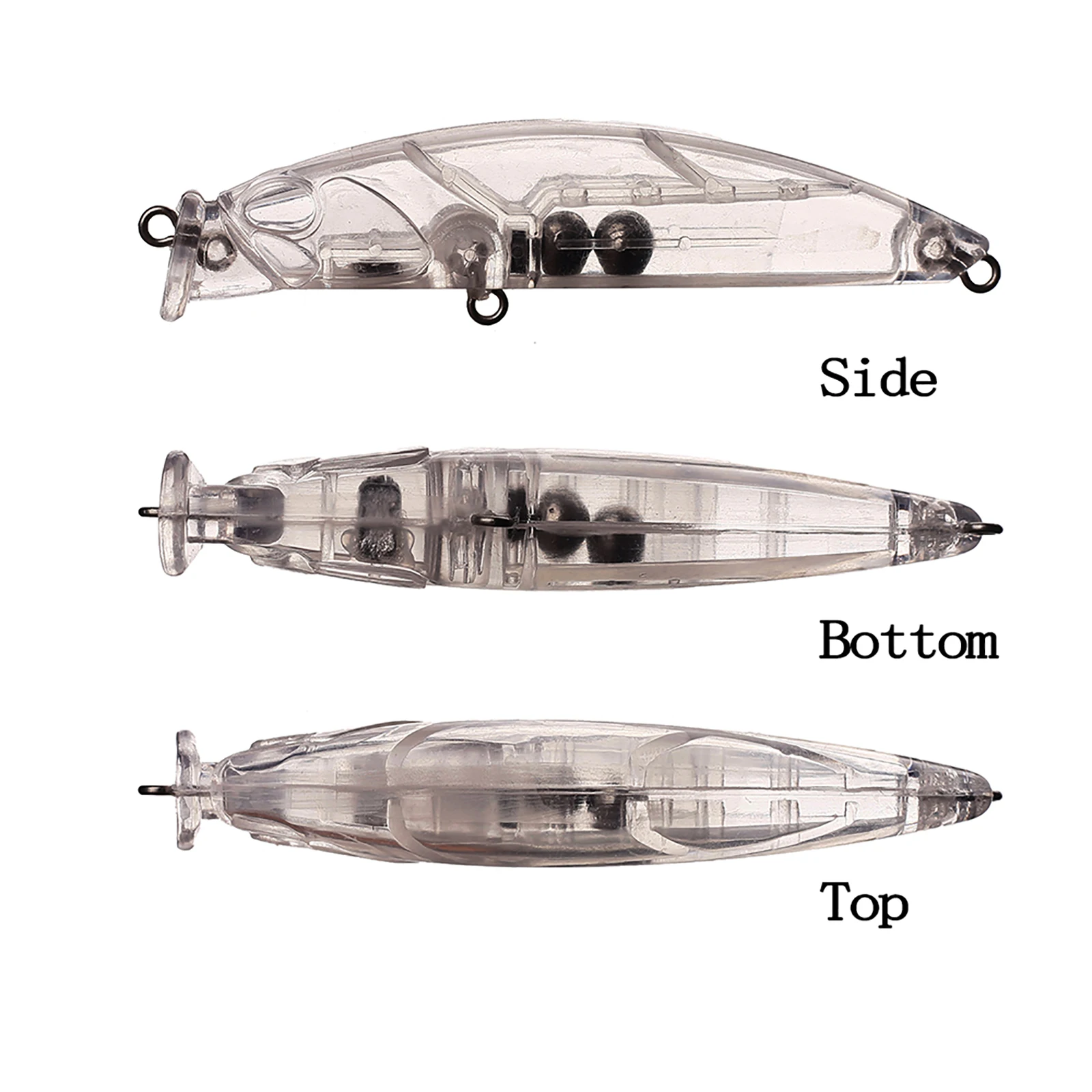 Chan'sHuang 20 piezas cebo en blanco sin pintar 80mm 8,5g bolas flotantes de sonajero de pececillo sistema de transferencia magnética señuelo de pesca Artificial - imagen 3