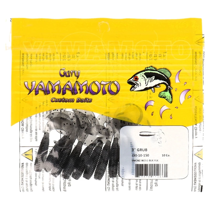 YAMAMOTO YAMAMOTO cola de rizo único GRUB de cola única cebo suave de gravedad específica alta señuelo de lubina falso - imagen 2