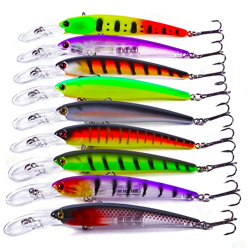 Señuelo de Pesca de pececillo de labio largo, 10 Uds., 12,5 cm, 11g, Bandit Wobbler, Swimbait profundo, Dropshot, Pesca Artificial, pez duro, Jerkbait flotante - imagen 2