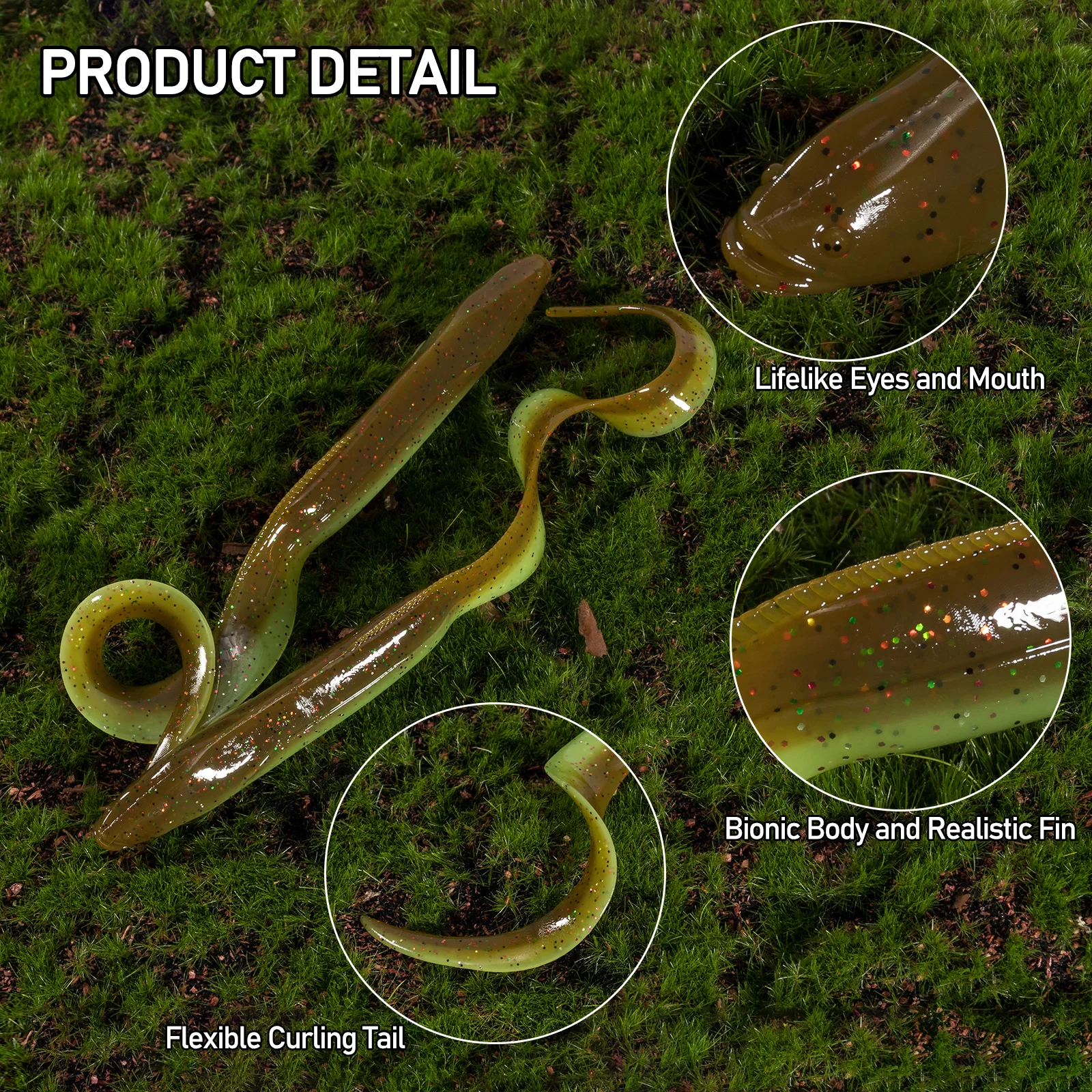 Señuelo Anguila de Vinilo – Swimbait para Jigging en Agua Salada - imagen 3