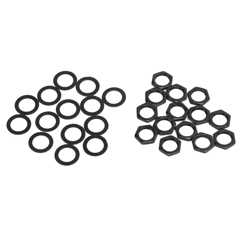 Rosca Hembra M9 Arandela de tuerca Jack para guitarra Kit de sujeción negro/plateado/oro Fijación de instrumentos Piezas de repuesto - imagen 5