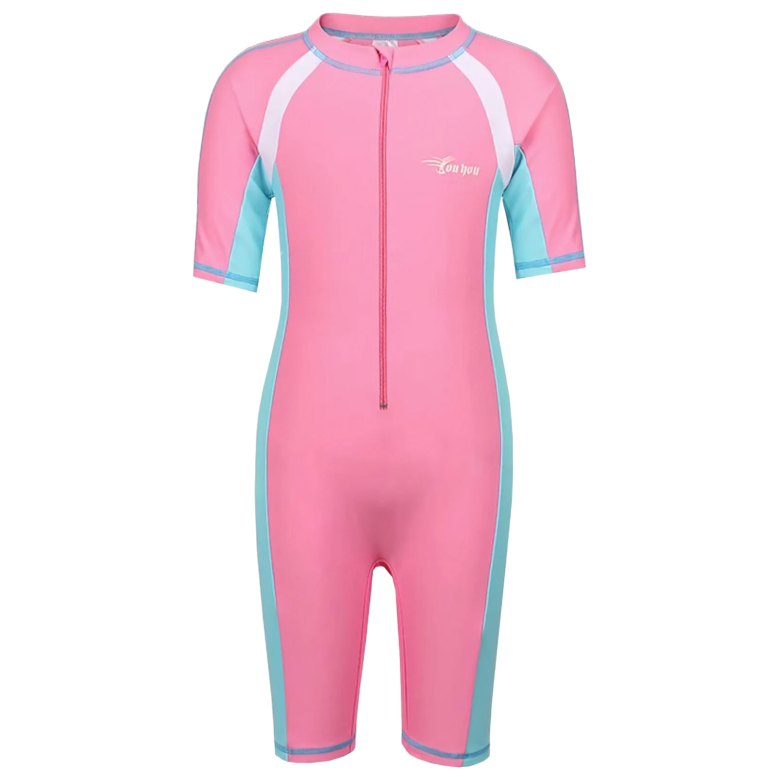 Traje de baño infantil de una pieza con cremallera frontal - imagen 2