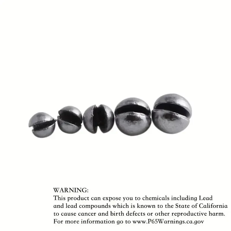 Plomo de pesca de plomo Premium, 205 Uds., con práctica caja de almacenamiento, 5 tamaños redondos para un lanzamiento preciso y una pesca en aguas profundas - imagen 2