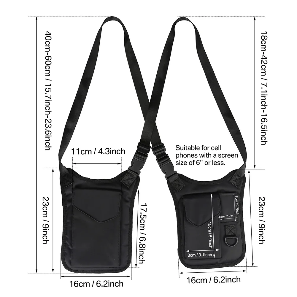 Chaleco Táctico Pesca con Funda Pistola Multifunción - imagen 5