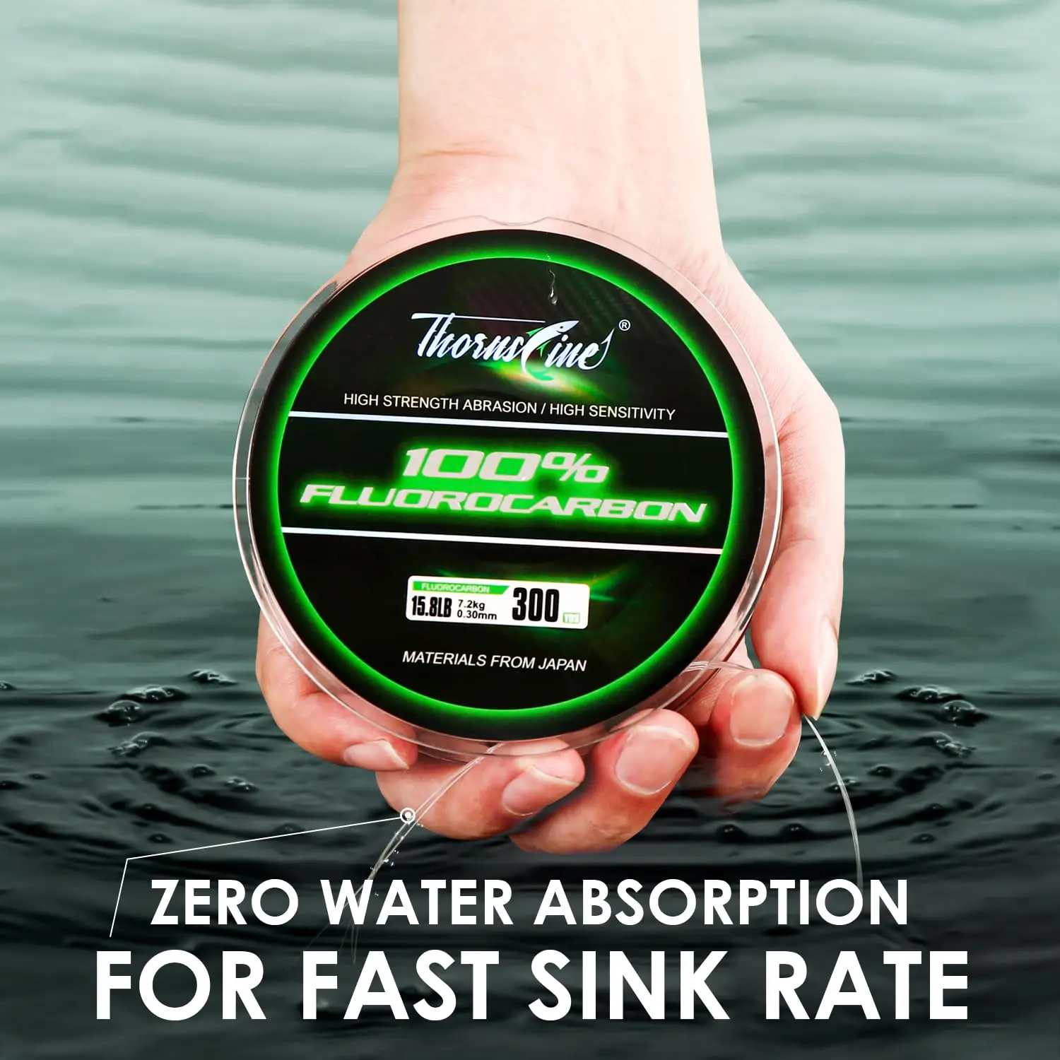 Hilo fluorocarbono ThornsLine hundimiento mejorado para pesca en mar - imagen 2