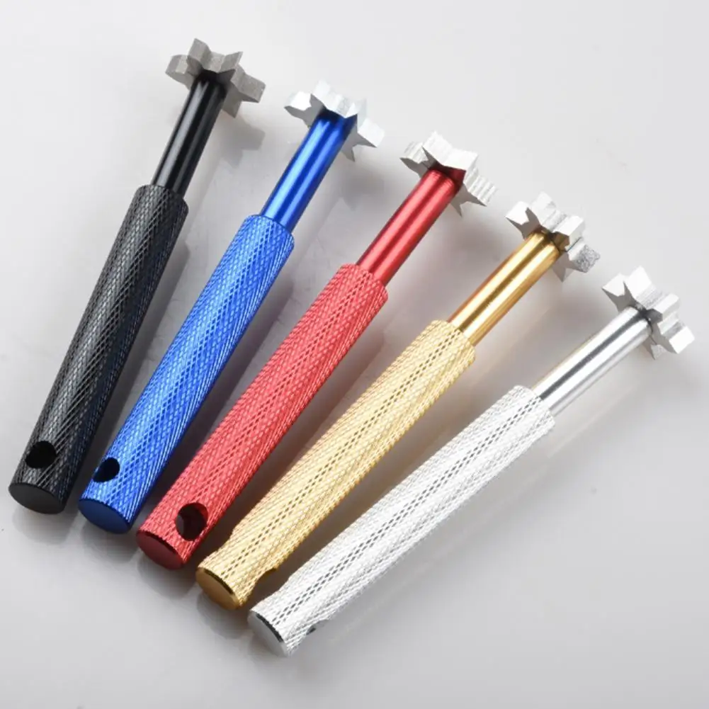 1 Juego de sacapuntas portátil para palos de Golf con 6 cabezales, herramienta de limpieza compacta para palos de Golf de 6 puntas, accesorios de Golf - imagen 4