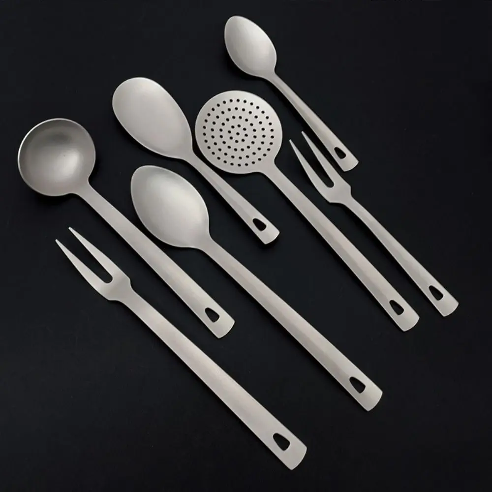 Cucharas de pesca de titanio puro y acero inoxidable