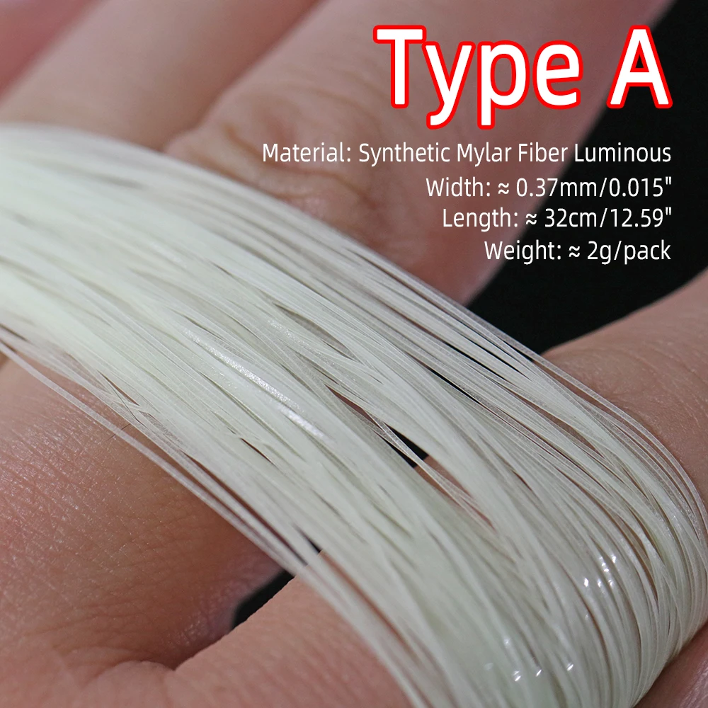 ICERIO-materiales luminosos para anzuelos, 10 paquetes, Flashabou, oropel brillante, Material sintético para anzuelo de asistencia, señuelo, serpentina, atado de moscas - imagen 4