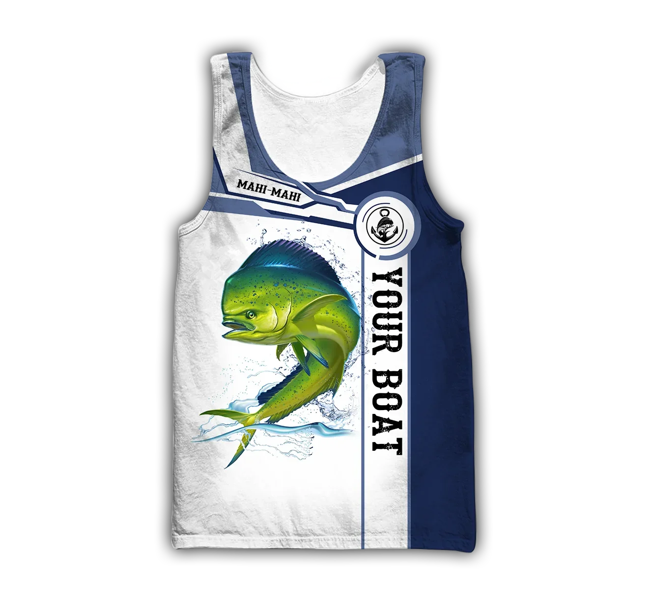 Nombre personalizado Mahi-mahi pesca 3D impreso chaleco para hombre moda camiseta sin mangas ropa de calle de verano Cool camisetas sin mangas Unisex BX51 - imagen 5