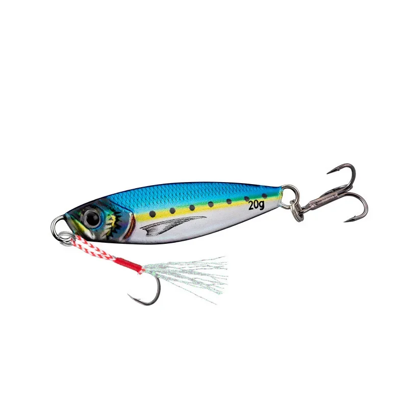 Cebo de plantilla de Metal con estampado 3D, señuelo de pesca de barco para lubina española, caballa Barracuda, 7/10g, 1 unidad - imagen 2