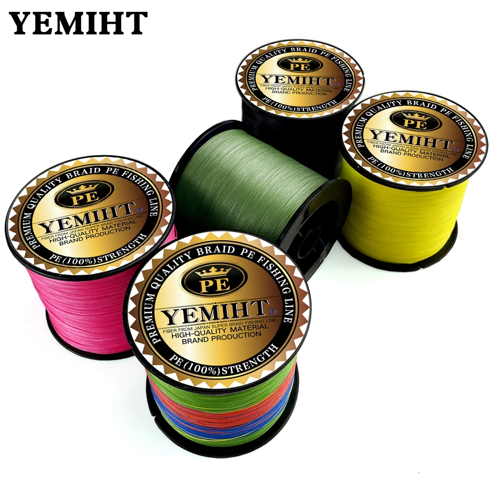 YEMIHT-sedal de pesca trenzado de 8 hebras, 300M, 100% PE, multifilamento, suave, duradero, aparejos de pesca de carpa con mosca - imagen 3
