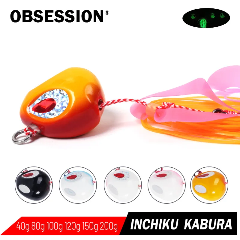 Señuelo de pesca Jigging Artificial, 60g, 80g, 100g, 120g, 150g, 200g, Tenya, cabezal deslizante de Metal, pargo rápido, hundimiento rápido - imagen 2