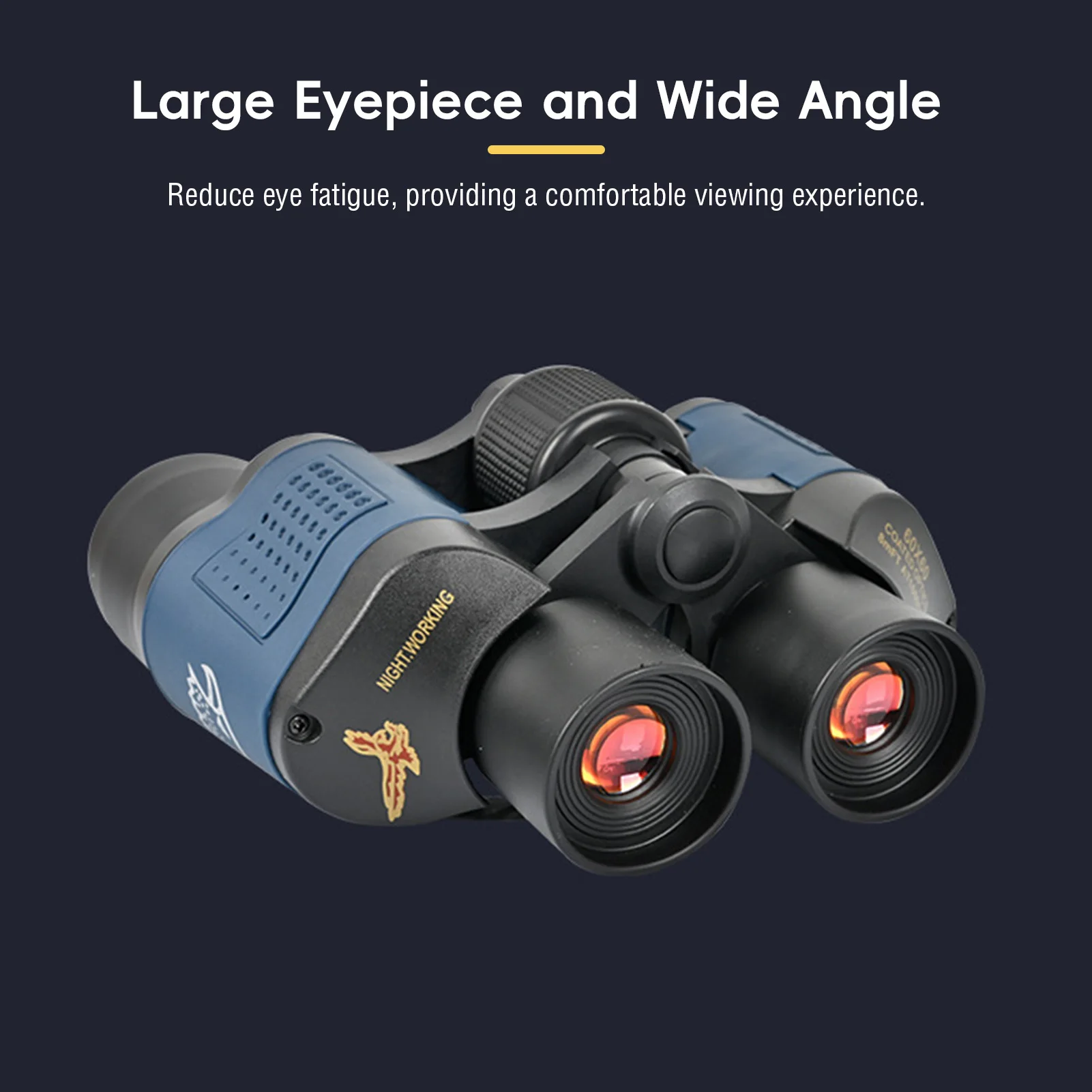 Binoculares con revestimiento FMC de prisma BAK4 10x para tiro con arco, resistentes al agua, resistentes a la niebla, para disparar al objetivo - imagen 4