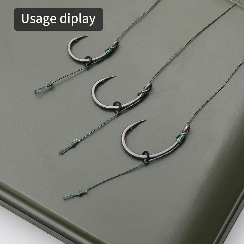 1x20m pesca de carpa hundimiento línea de gancho aparejos de carpa aparejo de pelo línea trenzada súper tejido 6 + 2 hebras aparejos Accesorios - imagen 5