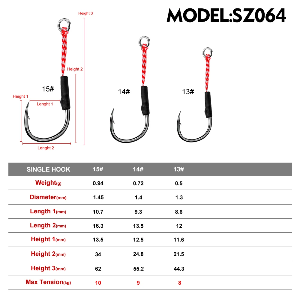 PROBEROS anzuelos de pesca de acero rico en carbono plantilla pez mandarín preciso para pesca con señuelo perfecto para señuelo - imagen 2