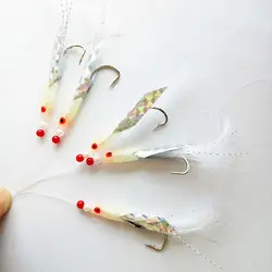 Anzuelos triples luminosos acero al carbono – Aparejos de pesca afilados