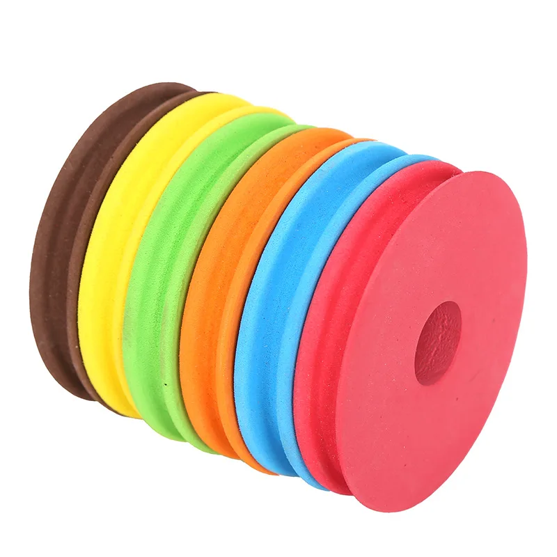 PROBEROS-Carretes de espuma de 100 piezas, placa de bobinado de pesca, accesorios de línea de gancho, carrete de espuma, traza de alambre, aparejos giratorios, 4,5 cm - imagen 3