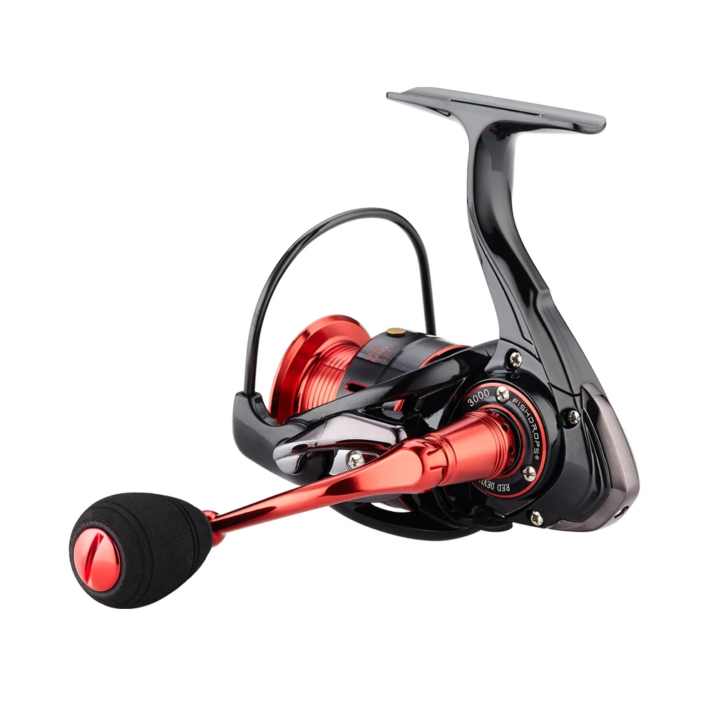 Carretes de Pesca Fishdrops, carrete giratorio de fibra de carbono 10BB, Ratio de engranaje ligero 5,5: 1, rueda de Pesca, bobina de Pesca en hielo - imagen 3