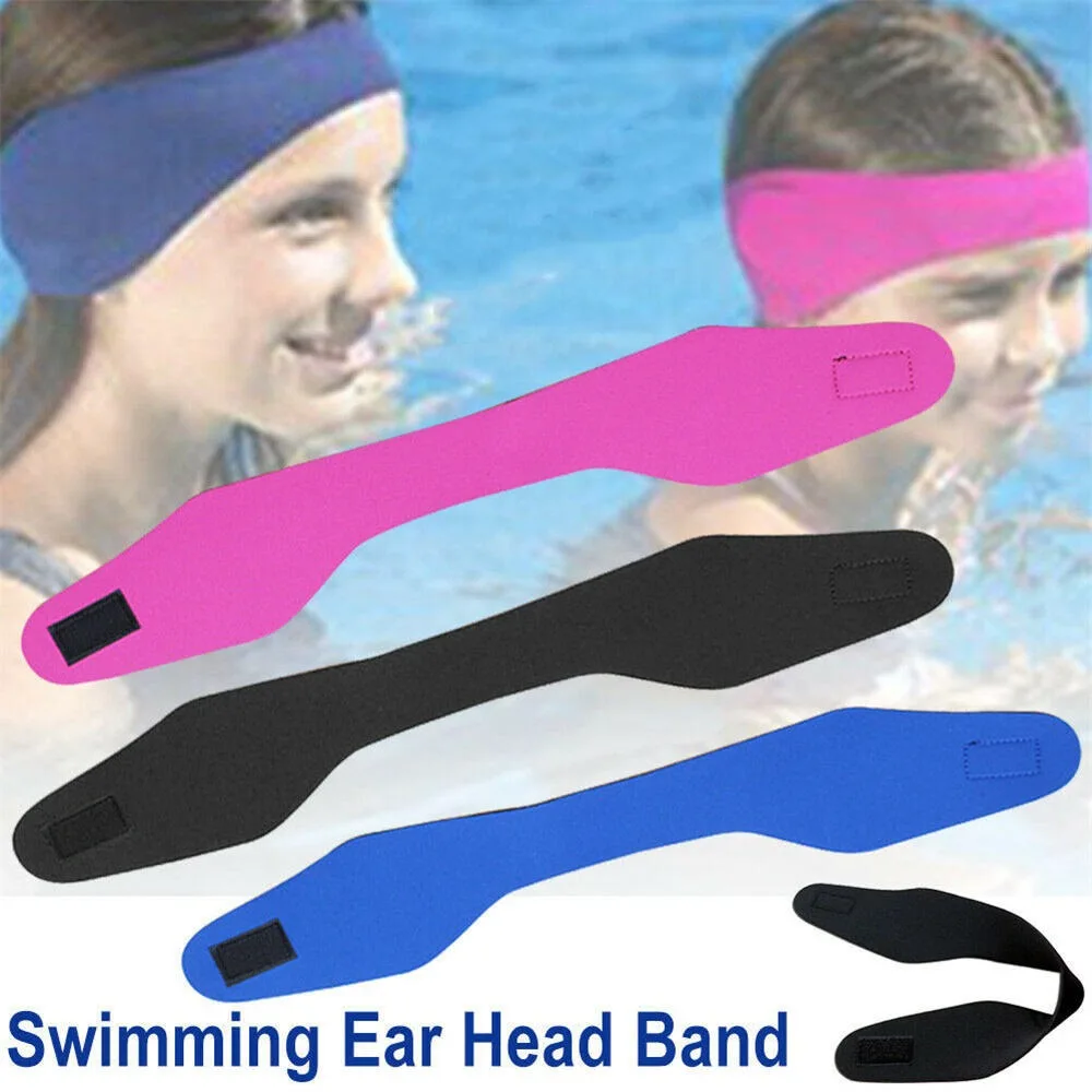 Banda para la oreja de natación ajustable, diadema de neopreno impermeable, suave, varios colores, tapones para los oídos, deportes acuáticos - imagen 5