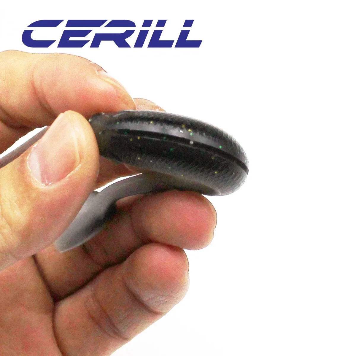 Ceril-señuelo de pesca suave, señuelo de pesca de cola de paleta de palmera de pato, ojo 3D, cebo de plástico Artificial de Lucio, 5 piezas, 10cm, 5,5g - imagen 5