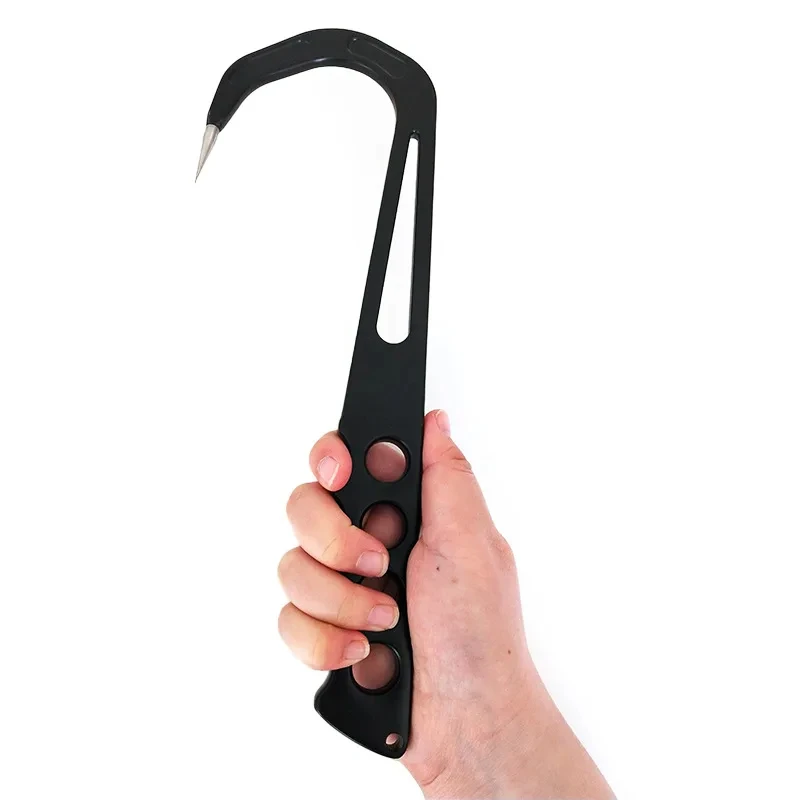 Empuñadura portátil de acero inoxidable para pesca en el mar, gancho de lanza de labios, herramienta de accesorios para aparejos, 30,5 CM - imagen 3