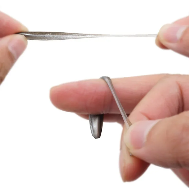 10 Uds. Señuelos blandos de silicona, aparejos artificiales, cebo de 3,5/4,5 cm, productos para pesca en el mar, pesca en roca, Swimbait Wobblers - imagen 5