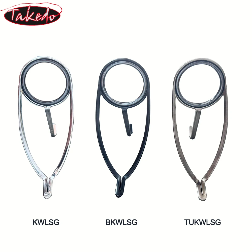 TAKEDO KWLSG Serie 6 #   - 50 #   Anillos guía para caña de pescar giratoria, marco KW, anillo SIC, construcción de caña de carpa para Surf, accesorios para caña DIY - imagen 4