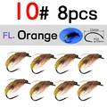 8PCS orange size 10