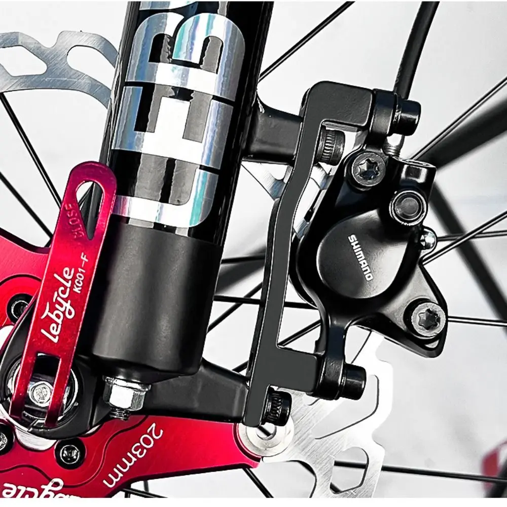 Adaptador de calibre para bicicleta, aleación de aluminio con pernos, convertidor de calibre de montaje, duradero y ultraligero, 180mm /203mm - imagen 4