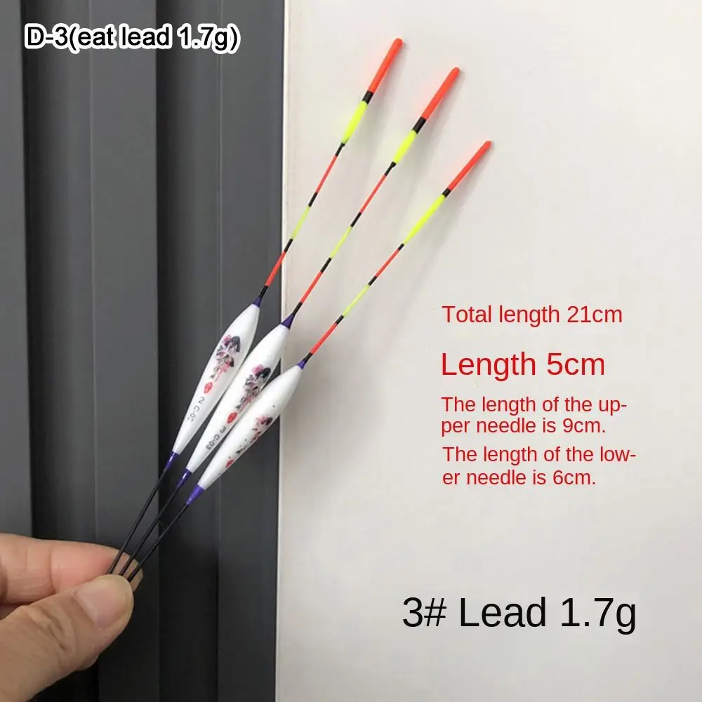 Flotador de pesca Bobber con cola de peso, flotadores de pesca vertical en roca para carpa, Bobbers de deriva Vertical de madera de Paulownia, pesca en hielo, 2023 - imagen 5