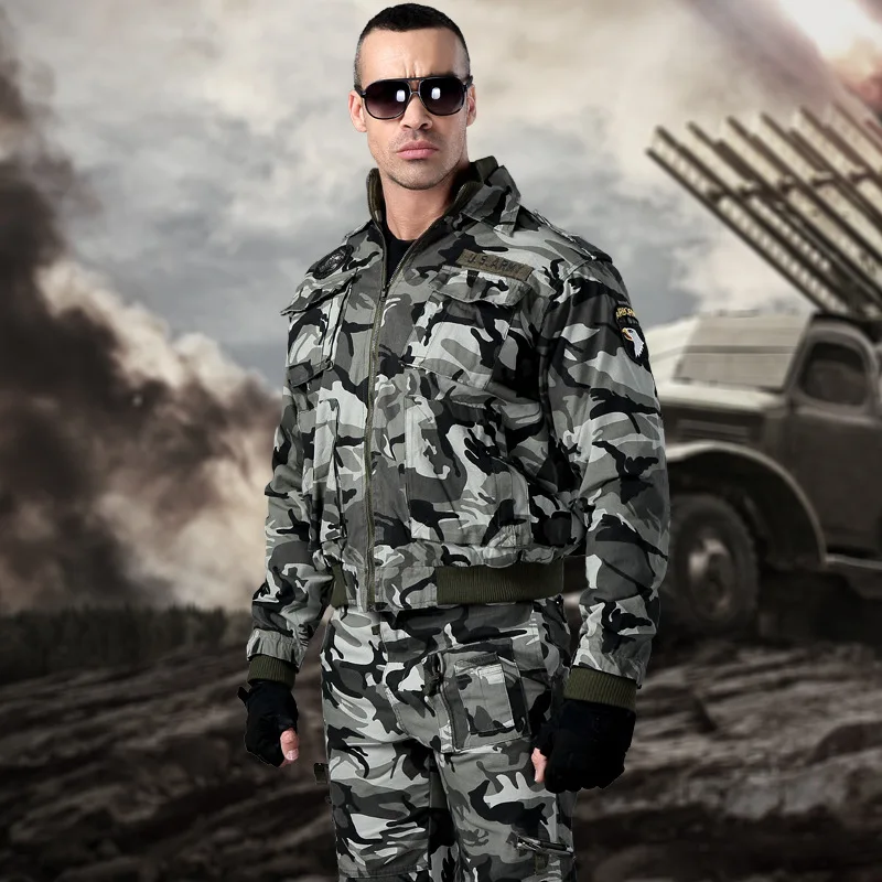 Chaqueta Bomber de alta calidad para hombre, abrigo de algodón puro con múltiples bolsillos, chaqueta informal, ropa para hombre, chaqueta táctica, prendas de vestir exteriores A5F1620 - imagen 5