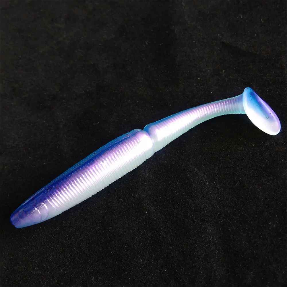 Swolfy-SEÑUELOS blandos de silicona para pesca en el mar, aparejos artificiales, 5 piezas, 7cm, 9,5 cm, Pva, Swimbait, Wobblers - imagen 4