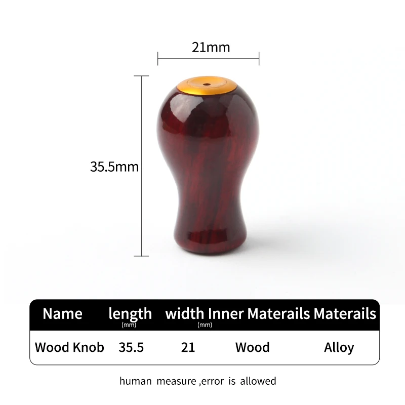 Kawa nuevo carrete de pesca mango perilla materiales de palisandro 5,5-8,6g longitud 35,5mm para S/Dai Spinning/Casting carrete mango accesorio DIY - imagen 5