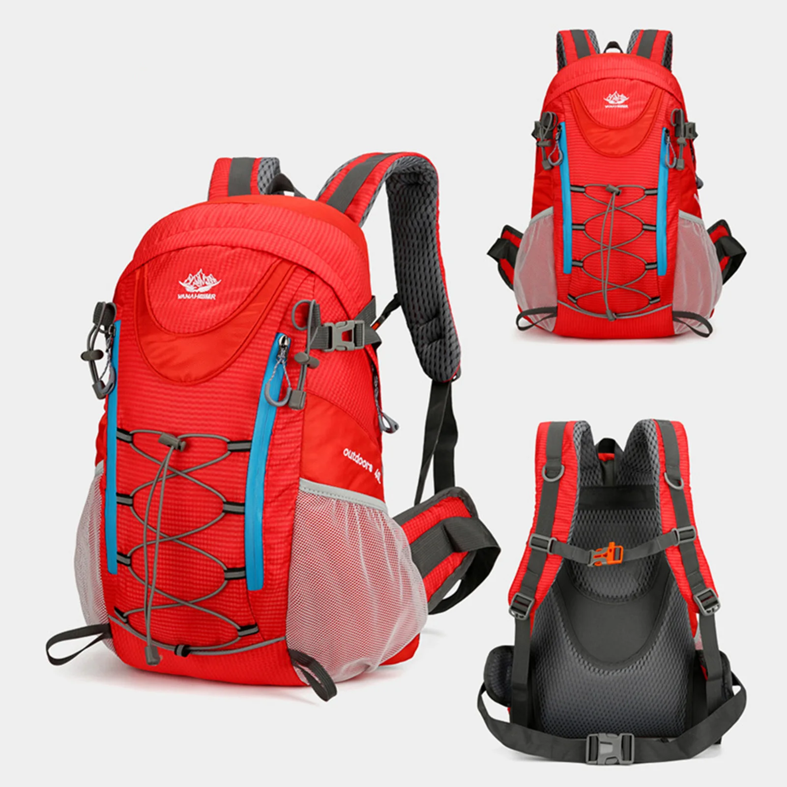 Mochila de viaje para senderismo, mochila para acampar repelente al agua al aire libre de 40L, mochila para senderismo, mochila para caminar, mochila para senderismo - imagen 3