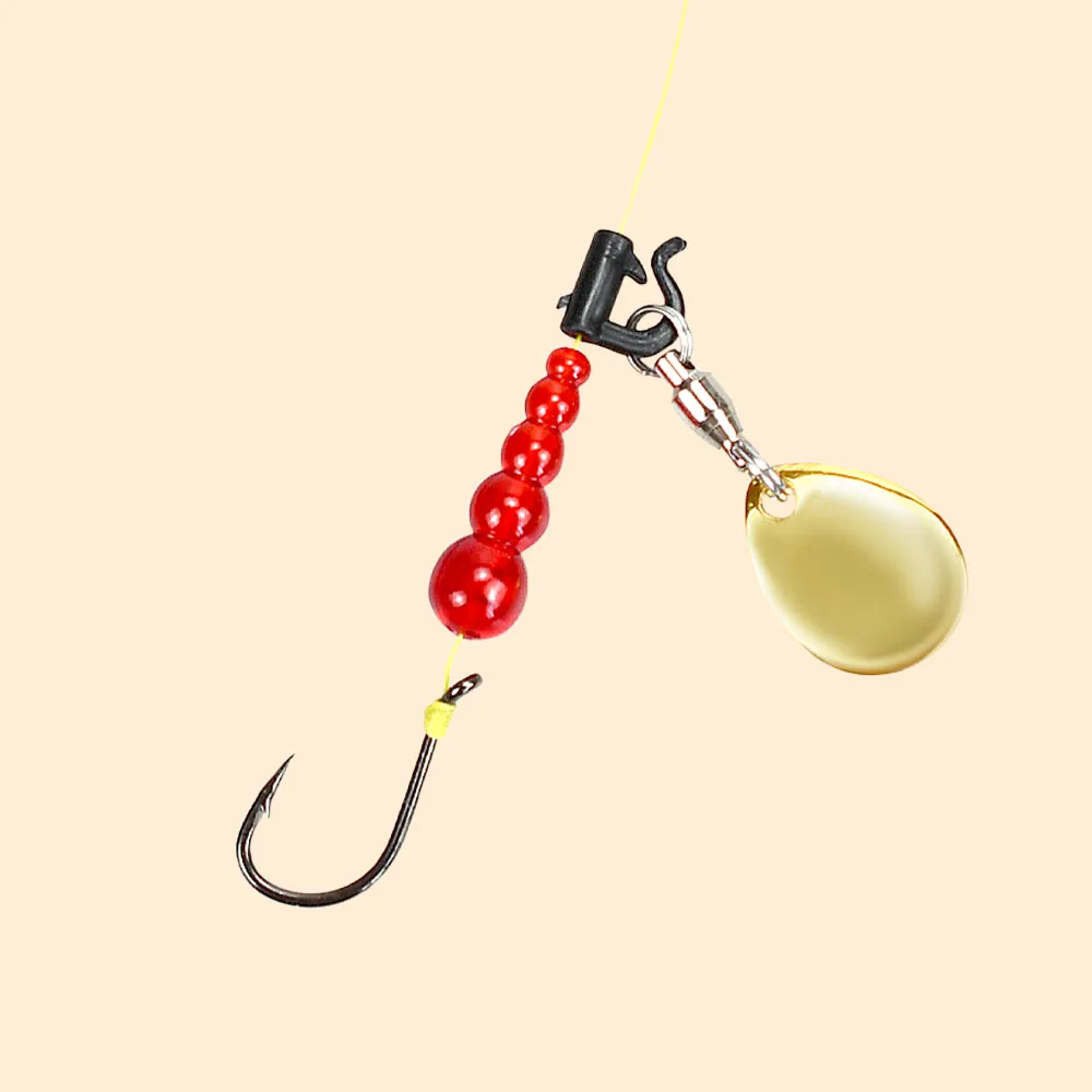 30 Uds. Kit de aparejos de señuelos de cuentas de pesca, aparejo giratorio en línea para trucha, perca dorada, suministros de fabricación de señuelos, accesorios de pesca - imagen 5