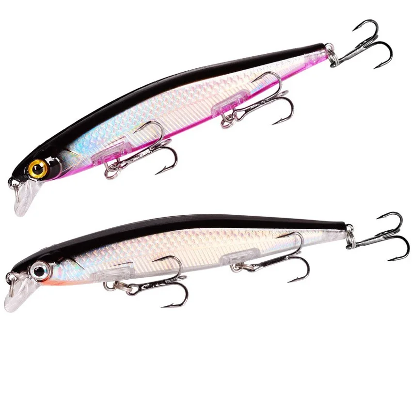 Señuelo De Pesca De pececillos, cebos De peso De 12,6g /11cm, Jerkbait De Pesca De lubina, artículos De Pesca artificiales, Crankbait - imagen 3