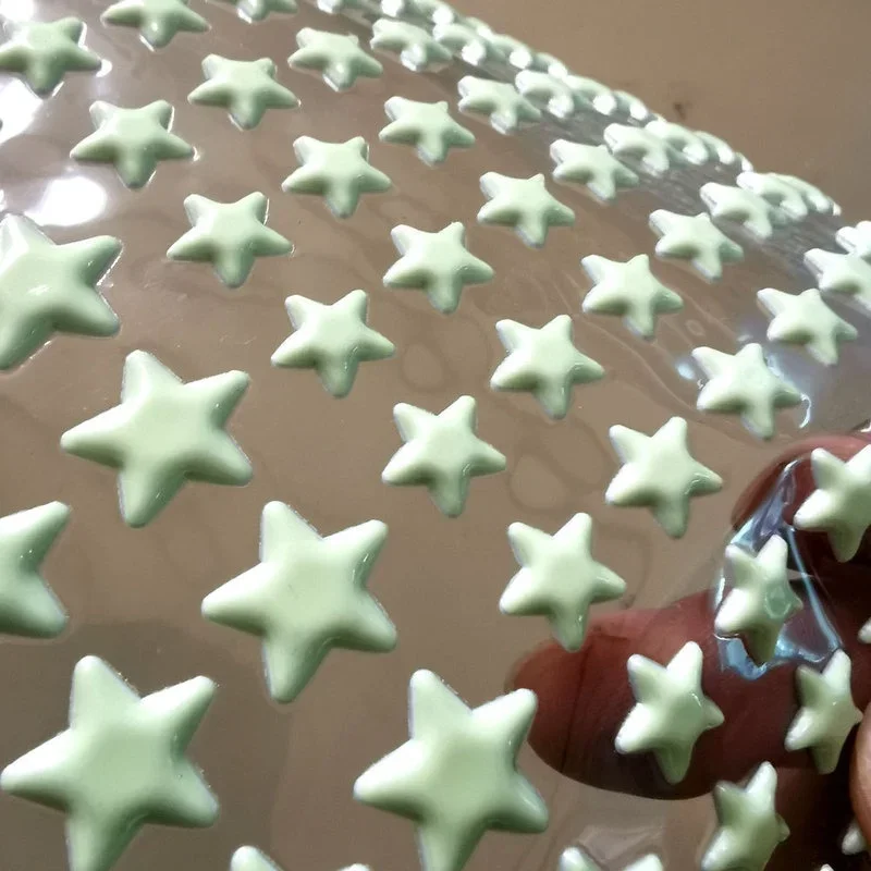 Nuevas pegatinas luminosas, pegatinas de pared tridimensionales con burbujas de estrella puntiaguda Ive, pegatinas luminosas, decoración del hogar, habitación de niños - imagen 5
