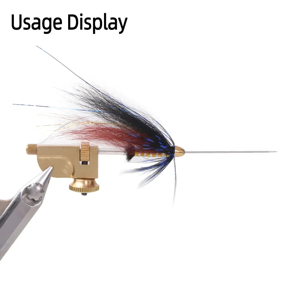 Bimoo, 1 Juego de herramientas para moscas de tubo de latón y acero inoxidable para atar moscas, serpentinas, herramienta para atar moscas, aparejos de pesca con mosca - imagen 5