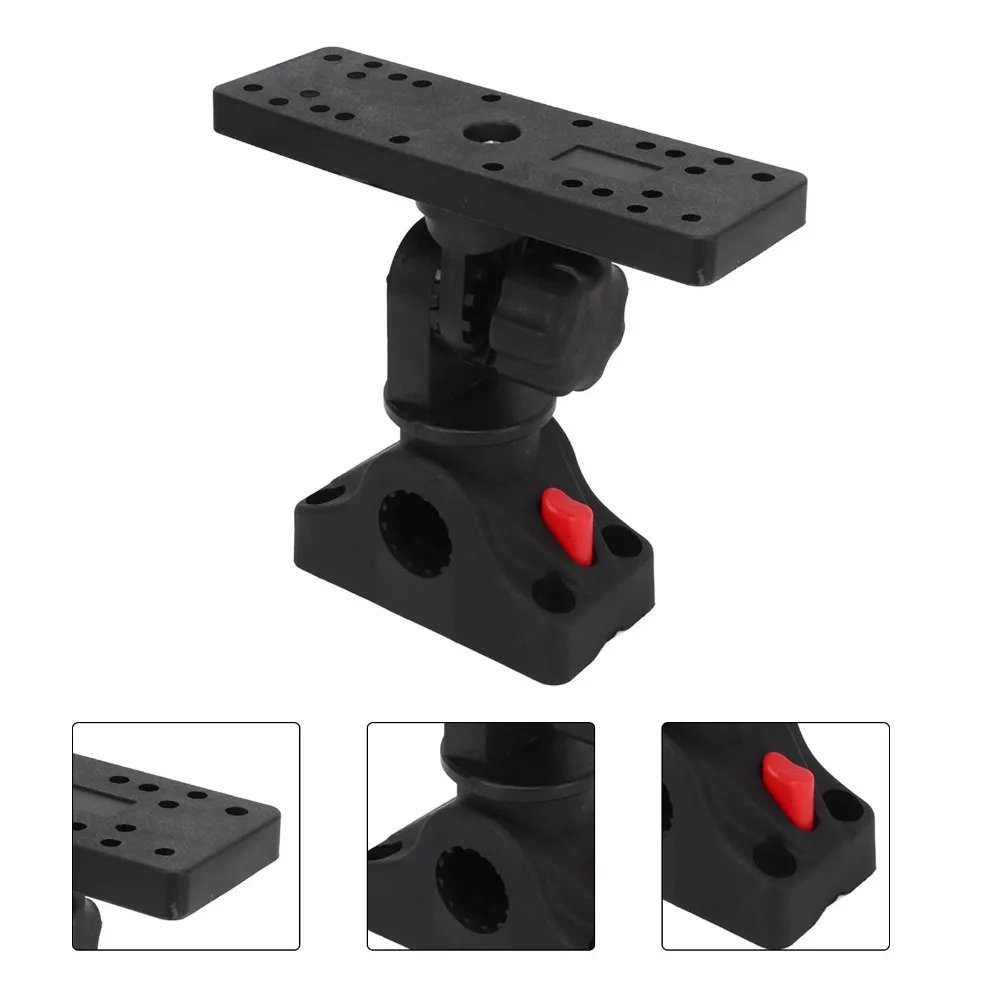 Soporte genérico para buscador de peces giratorio de 360 grados, Base extraíble, Color negro, montaje electrónico marino, montaje electrónico para barco, uso en barco - imagen 5