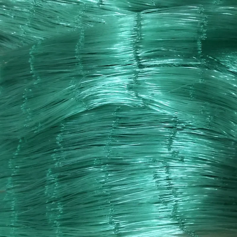Redes De pesca semiacabadas De hilo verde De 0,25mm-0,28mm, redes adhesivas, red De nailon Monofilamento, red De enmalle, suministros De pesca al aire libre - imagen 5