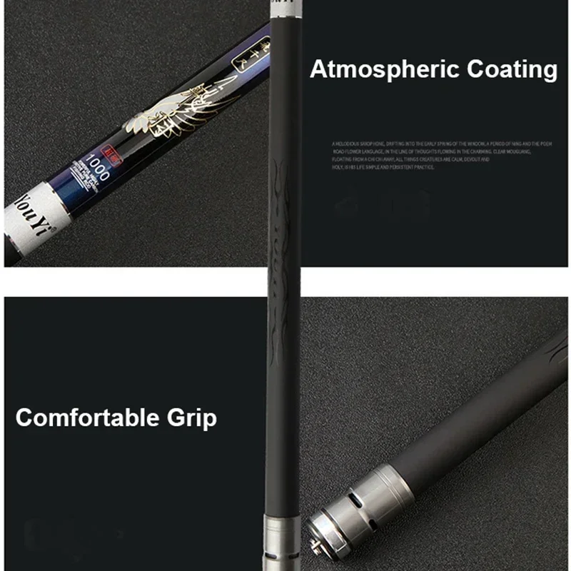 Caña telescópica carbono 46T superdura para carpas ultraligera