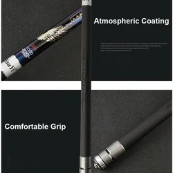 Caña telescópica carbono 46T superdura para carpas ultraligera
