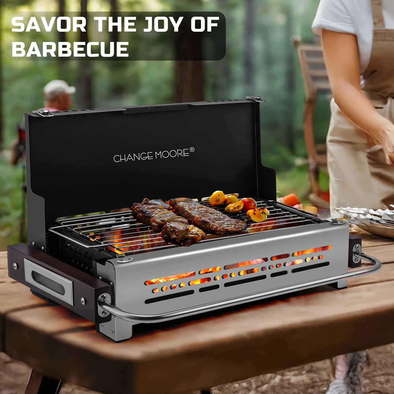 Horno plegable Change Moore – Acero inoxidable 304 para camping