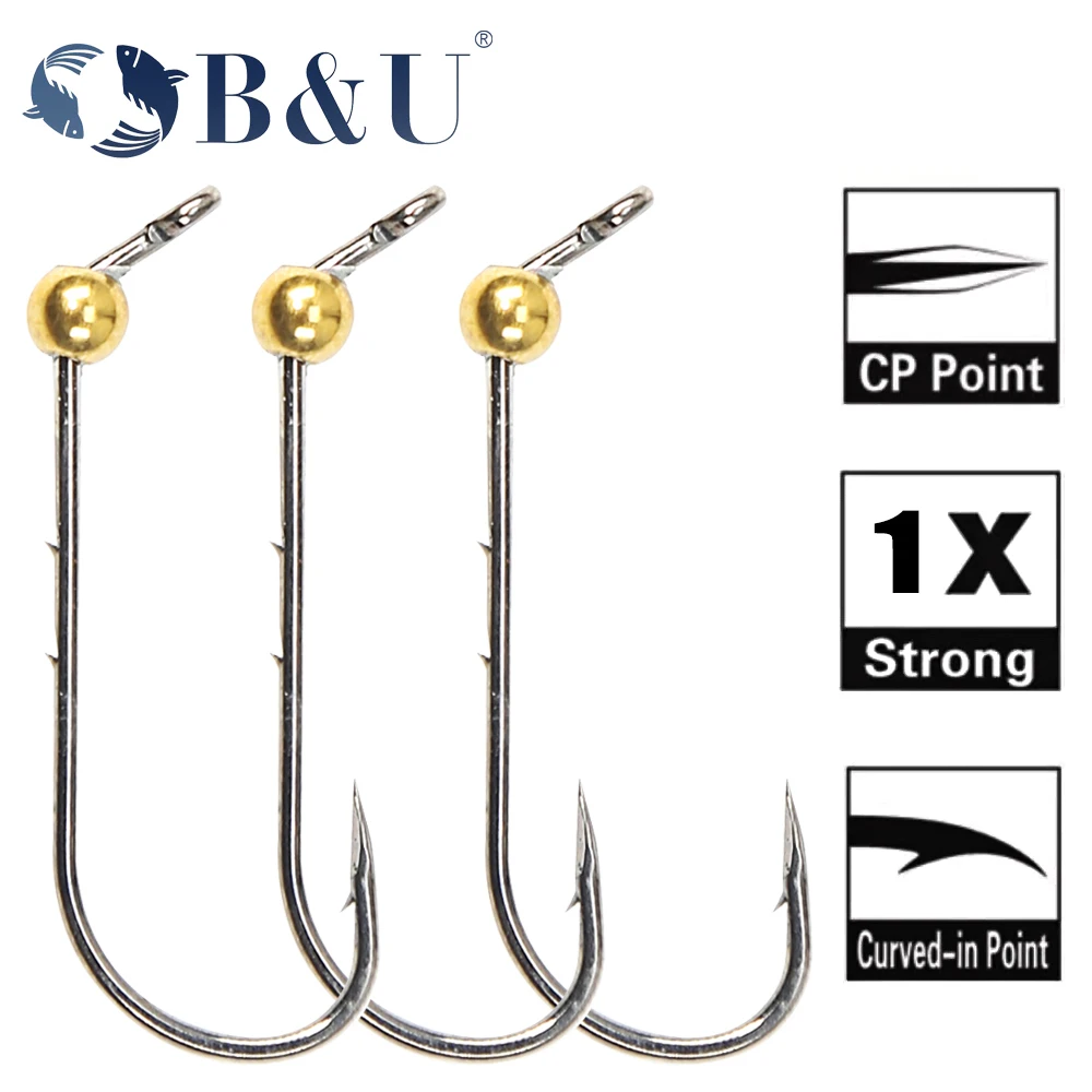 B & U Mini Micro anzuelos Rockfish cabezas expuestas para trucha